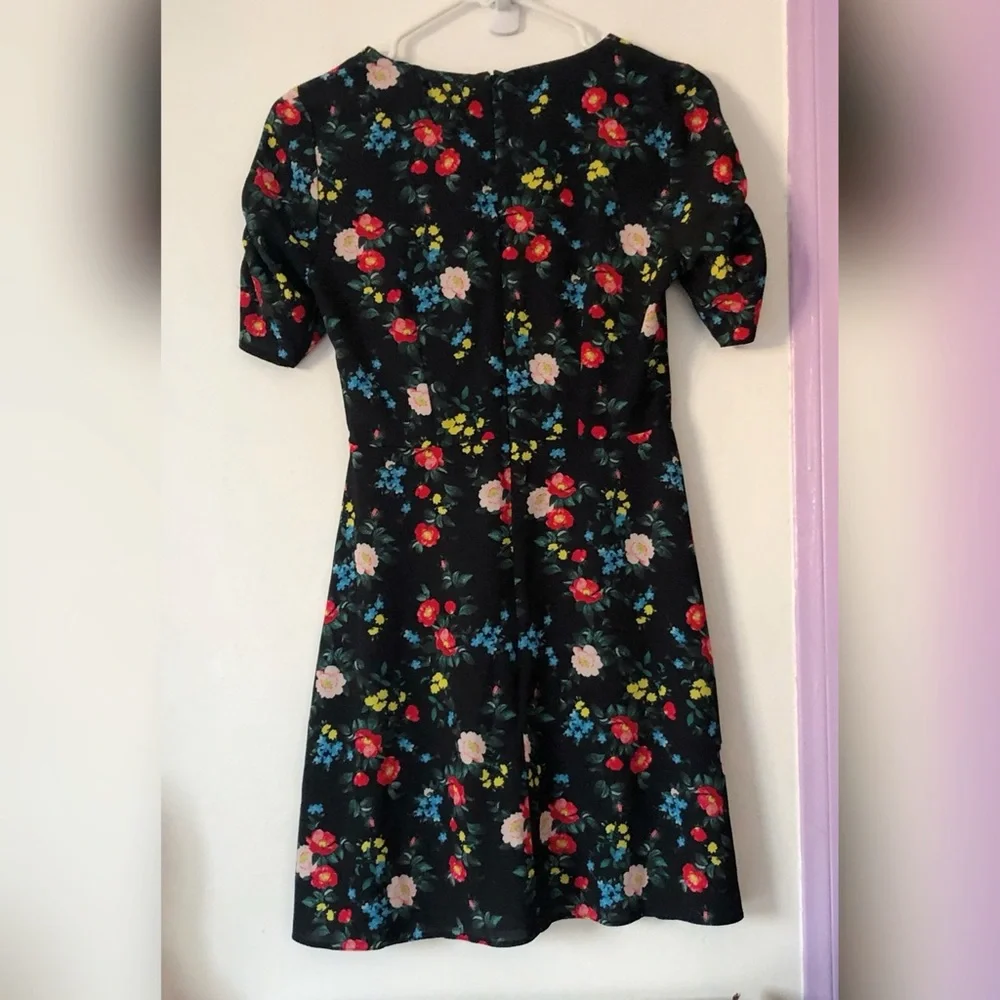 miss selfridge ⋆ ruched floral dress